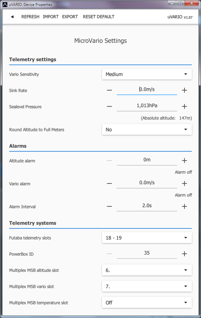 JTL:62183:Settings