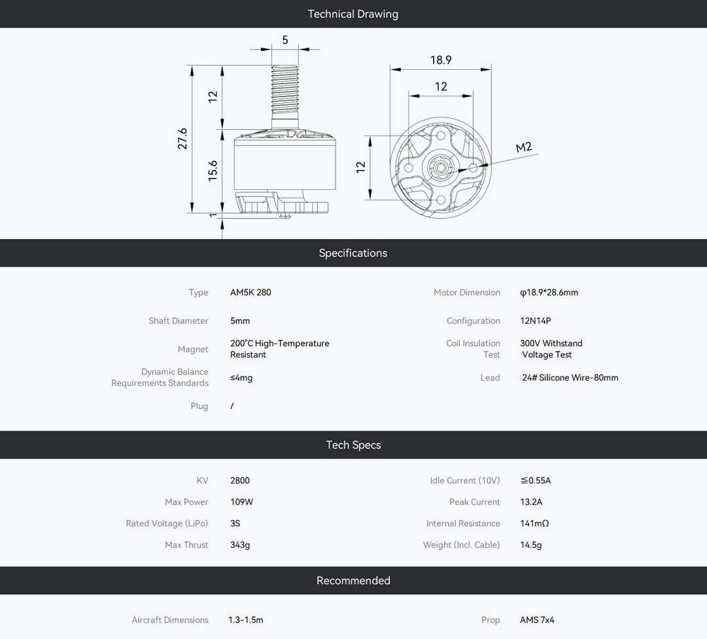 JTL:189429:AM5K-280-2800