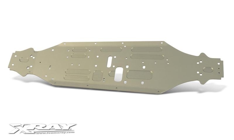 XT8 Chassis 3mm, Swiss 7075 T6 Alu (CNC-gefräst un