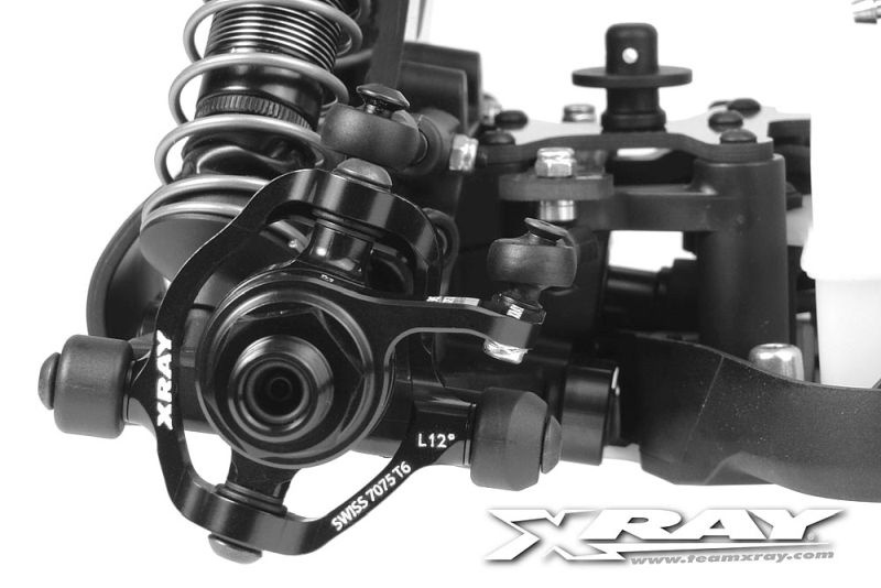 Achsschenkel C-HUB 12 Grad, 3 Rollcenter links Aluminium