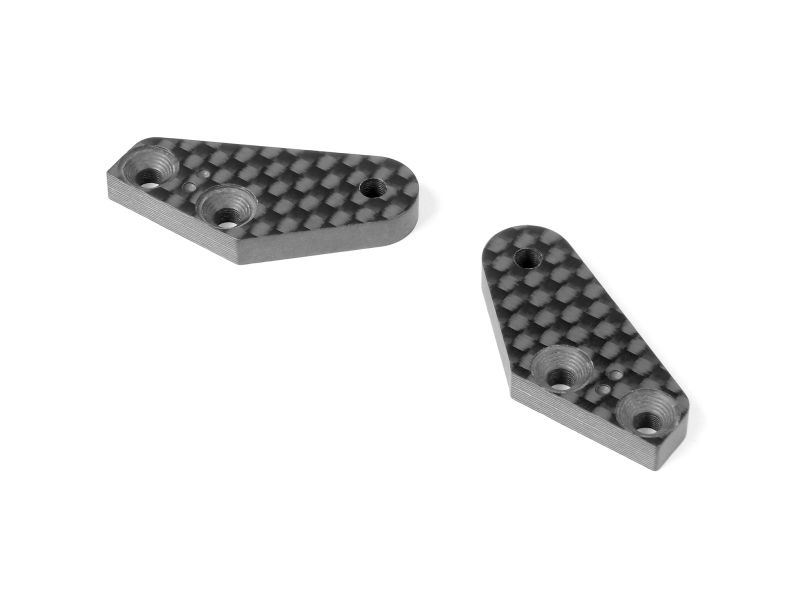 XB8 CARBON STEERING PLATE - 2 DOTS (1+1)