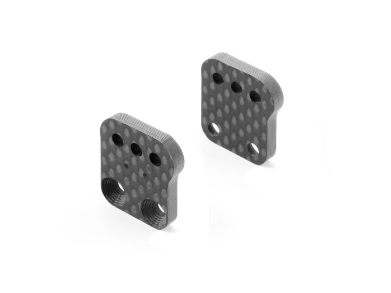 GRAPH. EXTENSION ALU REAR UPRIGHT - 2MM LOWER CAMBER LINK/2D