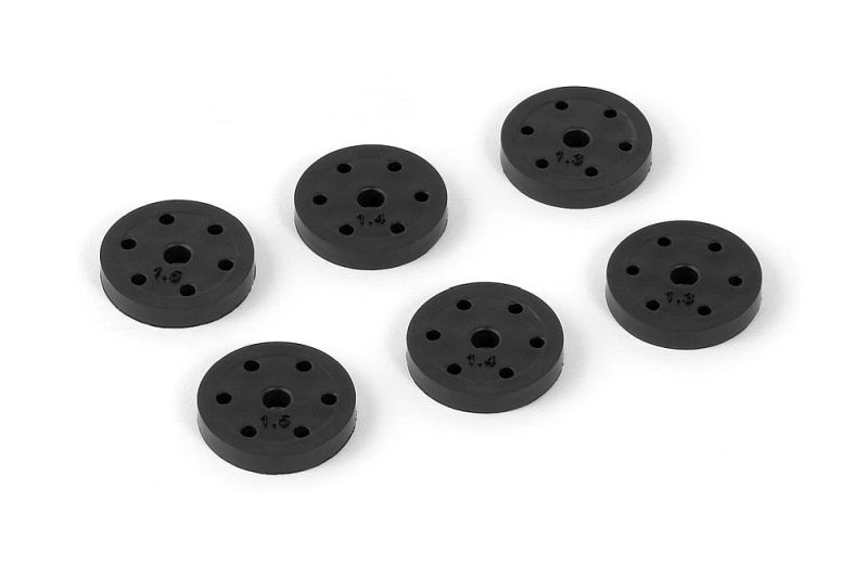 Dämpferkolbenplatten-Set 6-fach Kunststoff