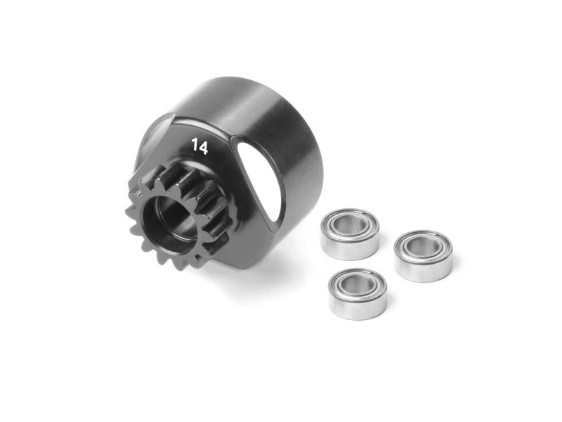 3BB CLUTCH BELL 14T - LIGHTWEIGHT + 3x BALL-BEARING