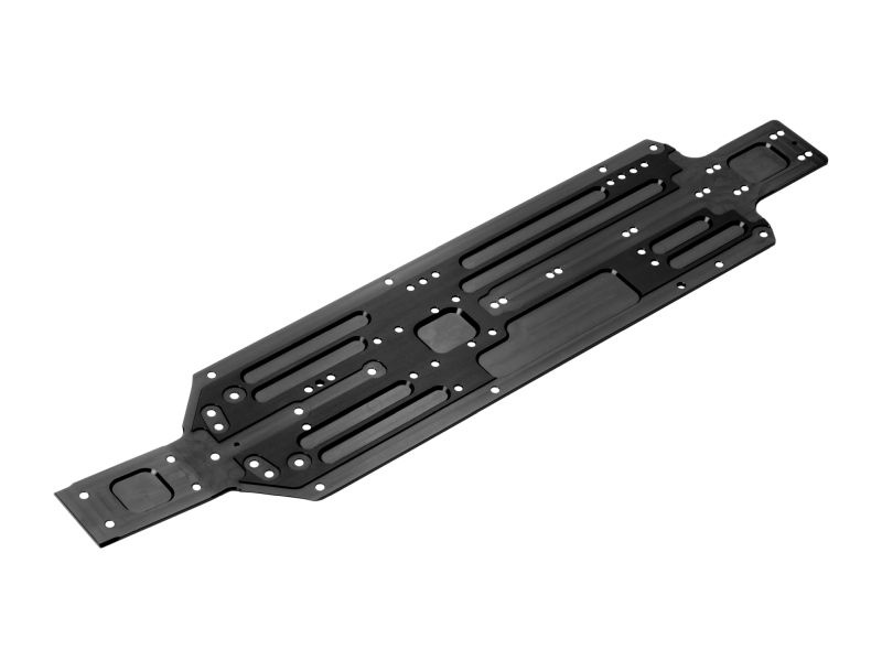 XB4 Alu Chassis 2.5mm w Adj. Transmission Position - 7075 T6