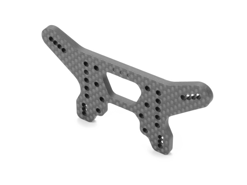 CARBON SHOCK TOWER FOR HS BULKHEAD - 3-DOTS - REAR