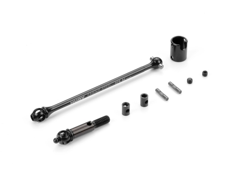 ECS FRONT DRIVE SHAFT 84MM WITH 2.5MM PIN - HUDY SPRING STEE