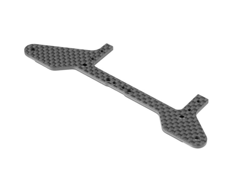 X1 CARBON REAR POD LOWER PLATE FOR 1-PIECE CHASSIS - FRONT