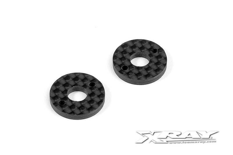 X10 Kohlefaser Unterlegsscheibe 2,5mm für 6mm Karo