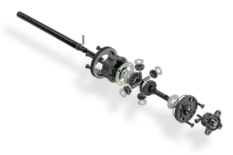 Alu Differential Set 1/10 Pan Car V2