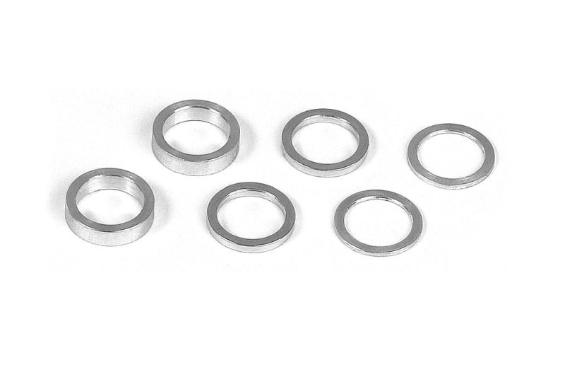 Alu Schimscheiben Set 6.37x8.4mm (0.5mm, 1.0mm, 2.0mm)