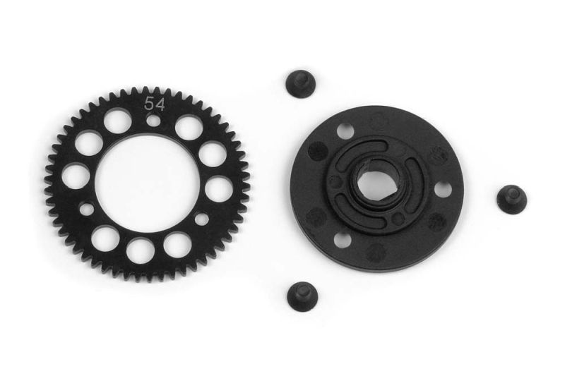 Stahl Zahnrad 54Z / 48 + Kunststoff Zahnrad-Adapter