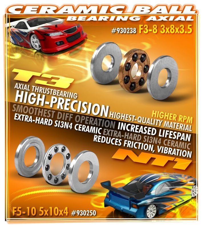Keramikkugellager Axial  F5-10 5x10x4