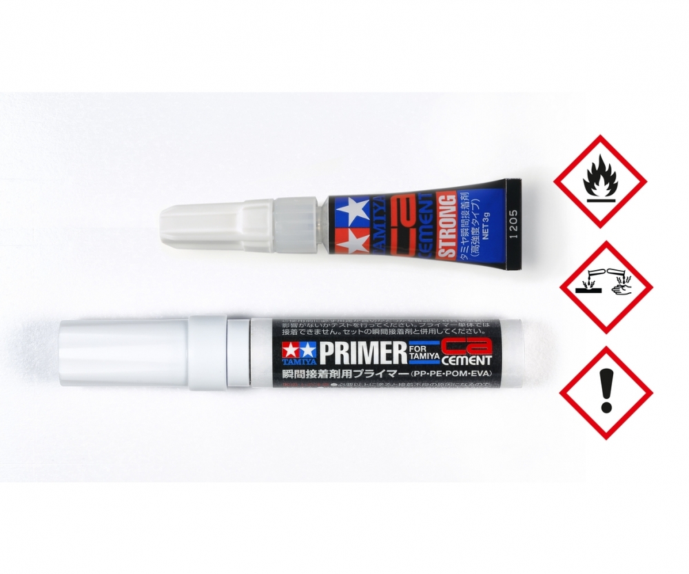 TAMIYA CA Cement/Primer Set 3g PP/PE/POM