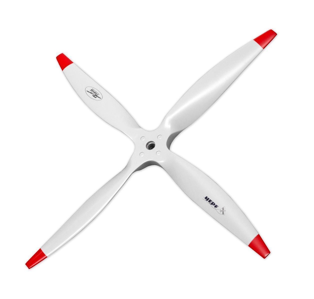 Fiala 4-Blatt 28x10 Elektro E3 Holzpropeller - weiss