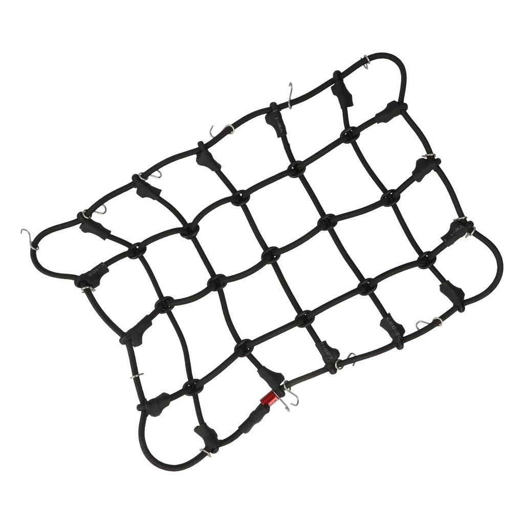 Gepäcknetz mit Haken Schwarz (190mm x 120mm)