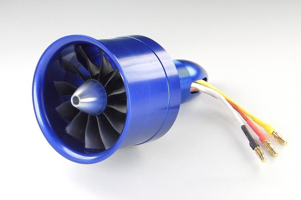 70mm 6s 12-Blatt Innenläufer Impeller Combo 2938-2085 KV Reversed, Blau
