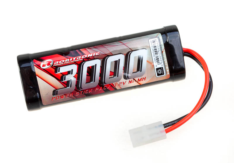 NiMH Akku 3000mAh 7,2V Stick Pack Tamiya Stecker