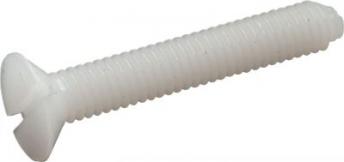 M4x40 Nylon-Senkkopfschraube mit Schlitz (10 Stück)