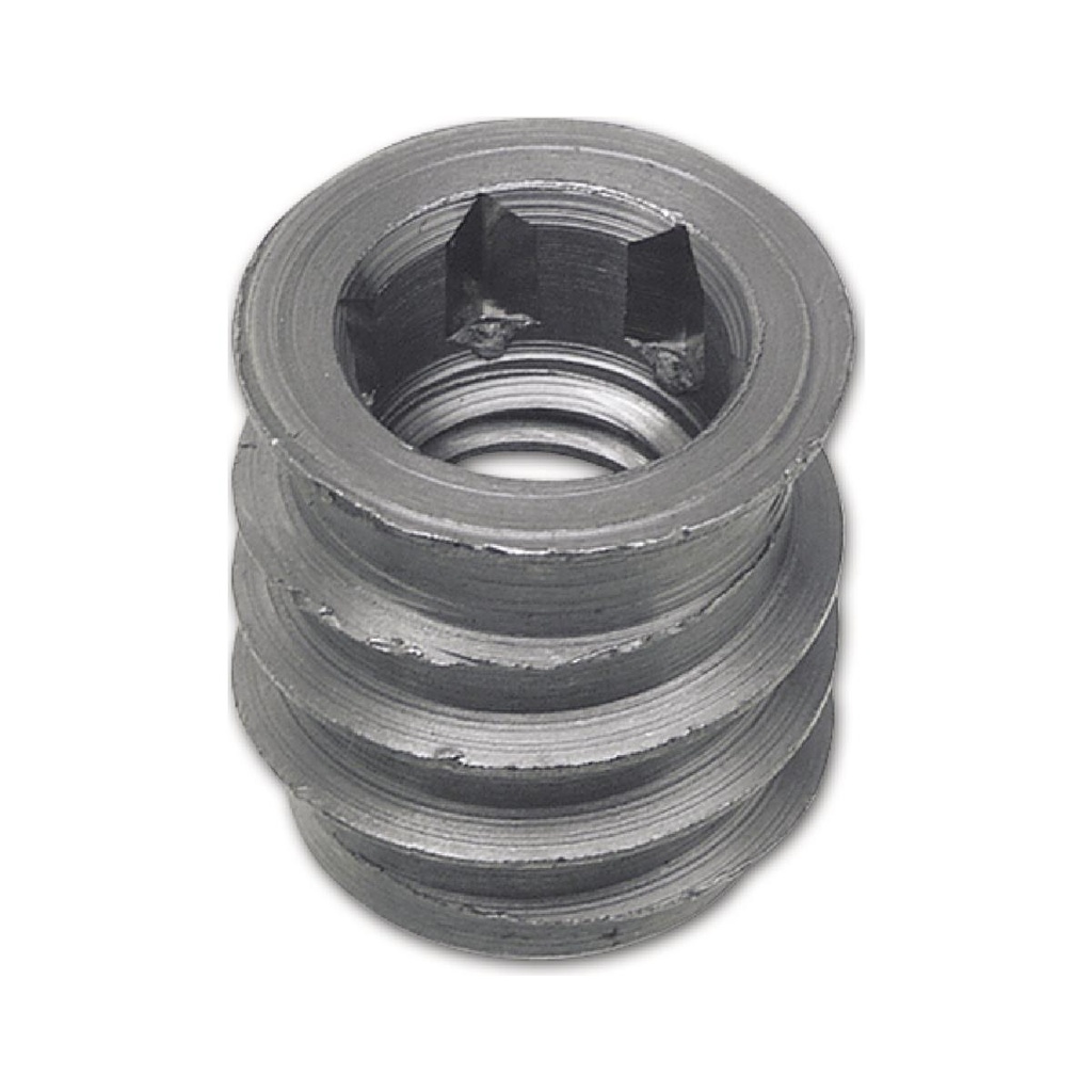 M4x10 AD: 8 RAMPA Einschraubmuffe TYP SK blank mit Innensechskant (10 Stück)