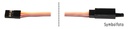 Servoverlängerungskabel  10cm (System JR) 3x0,32mm² flach PVC mit Sicherungsclip