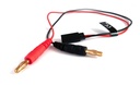 Akkuladekabel 4mm Goldkontaktstecker / JR-Stecker