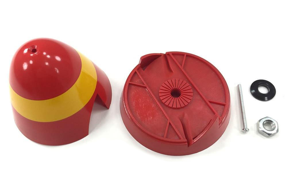 Freewing P-51 Spinner in rot/gelb, 2-Blatt