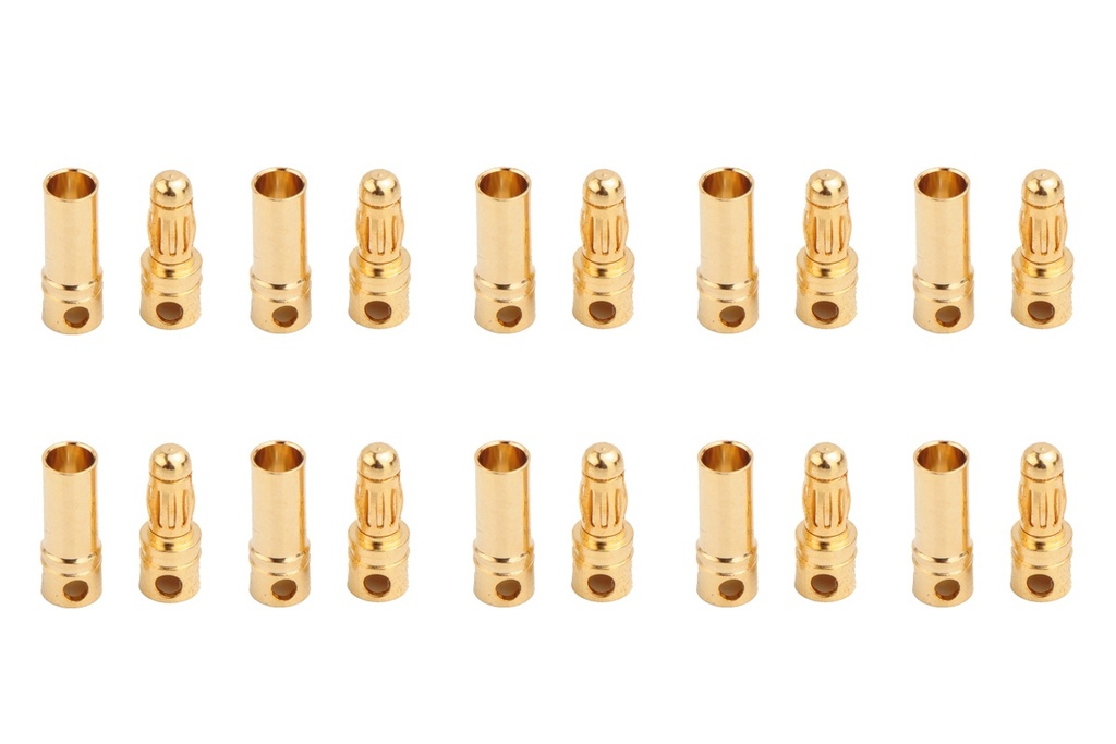 Goldkontakte Ø 3,5 mm - 10 Paar