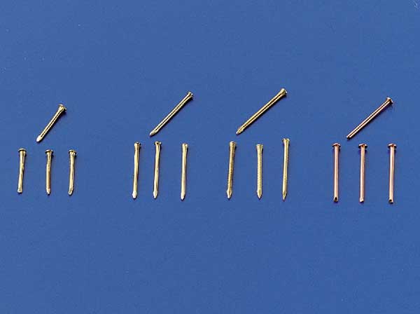 Messingnägel 0,7x8 mm (ca 200 Stk)