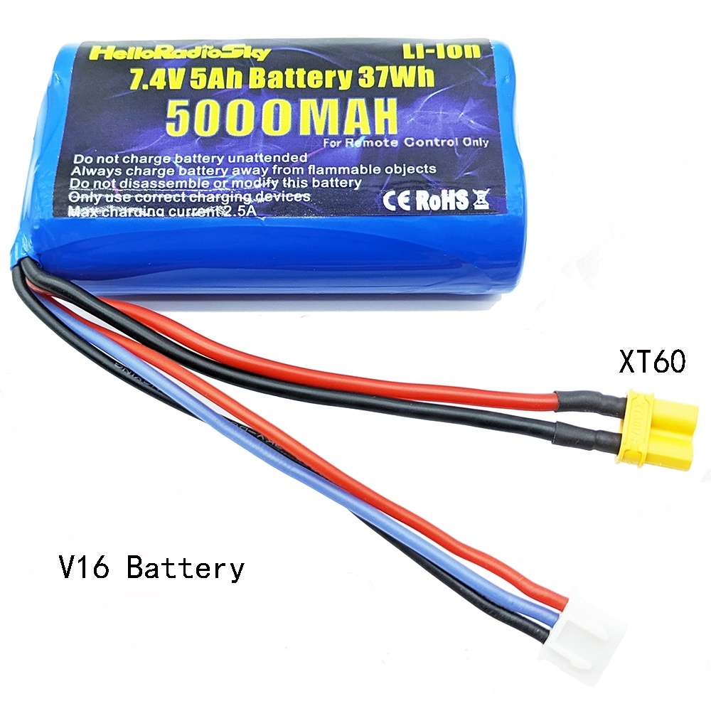 HelloRadio 2S Li-Ion 5000mah 7,4V Akku