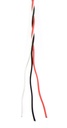 PE-BUS-Litze 2 x 0,5 mm² +1 x 0,14 mm² 1 lfm, verdrillt, schwarz - rot - weiß, flex. (Servokabel)
