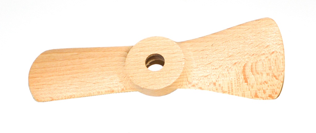Holz Mascherl "Fliege" - natur
