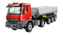 Mercedes-Benz Arocs Sattelzug mit Kippauflieger 4x4 1:14 RTR rot