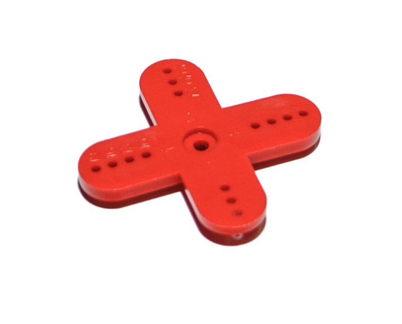 Kunststoff Servokreuzarm rot 19mm (1Paar)