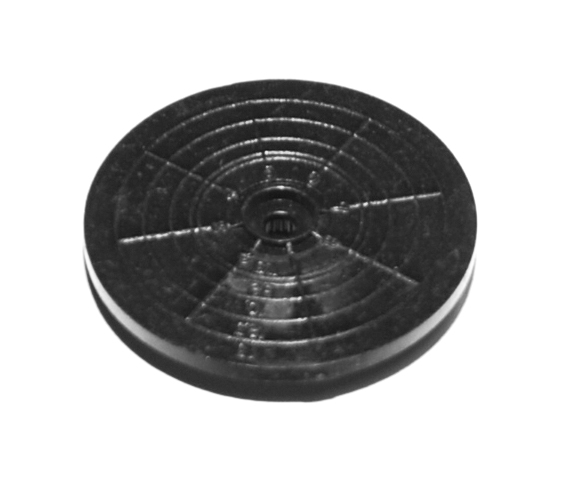 Kunststoff Servoscheibe schwarz 19mm (1Paar)
