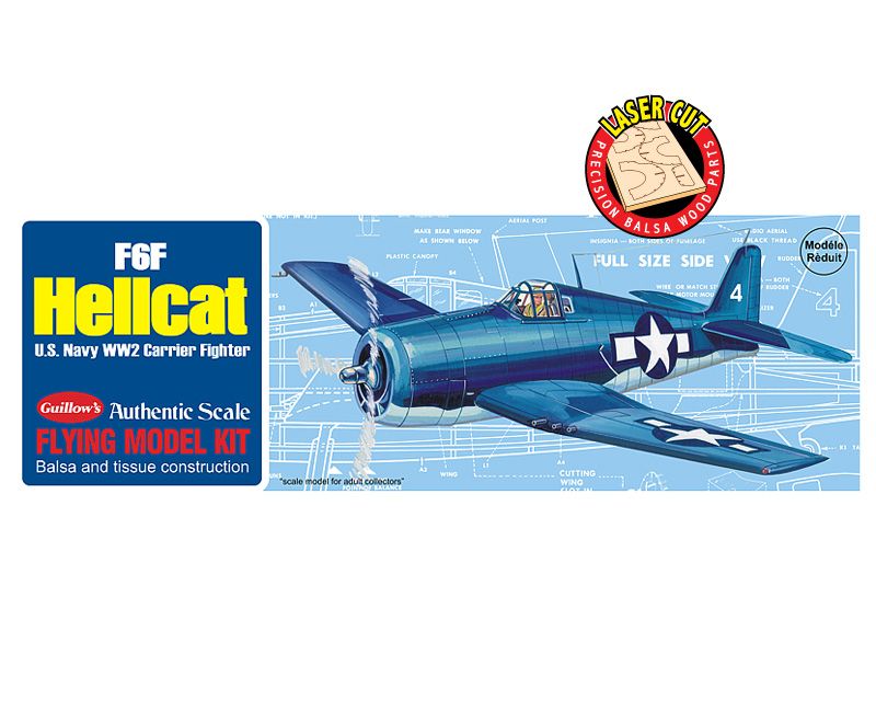 Grumman F6F Hellcat Balsabausatz