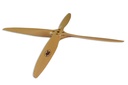 Fiala 4-Blatt 26x14 Verbrenner Holzpropeller - natur Pusher/links