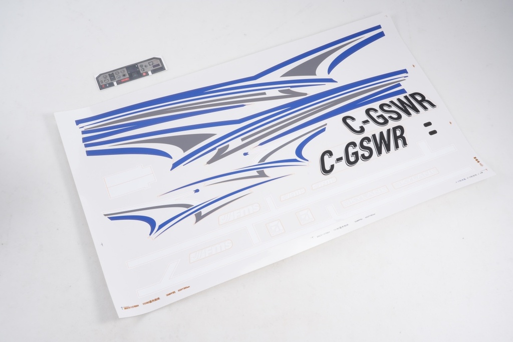 FMS 1500mm Cessna - Dekorsatz blau