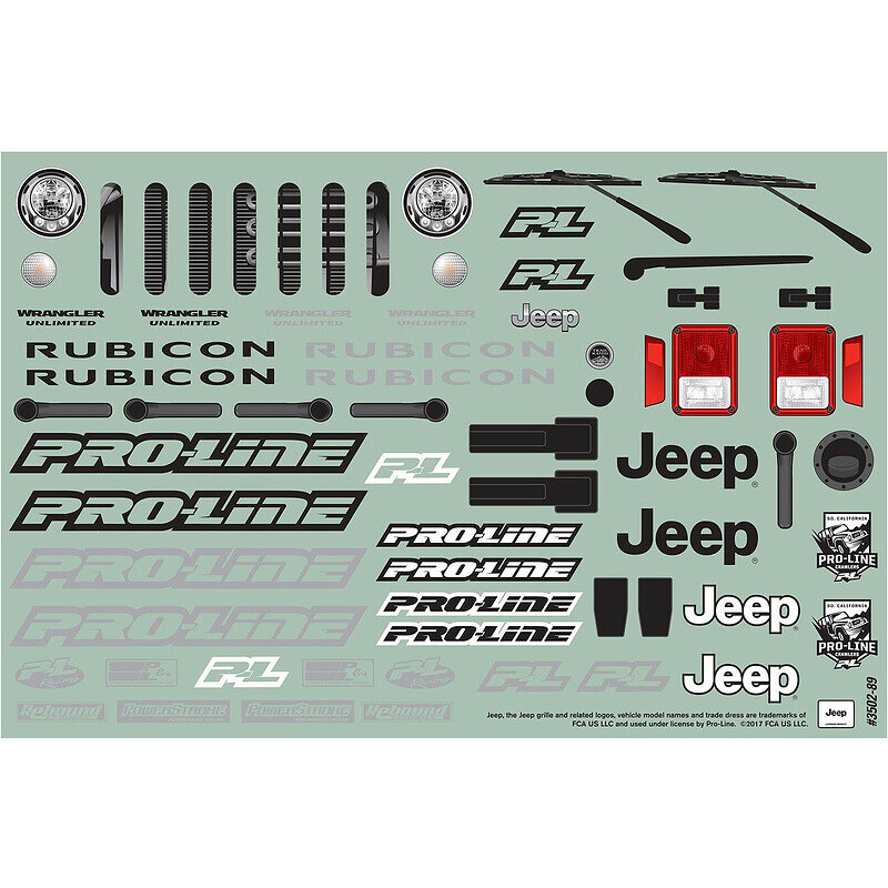 Pro-Line Karosserie 1:10 Jeep Wrangler Unlimited Rubicon (Radstand 325 mm)