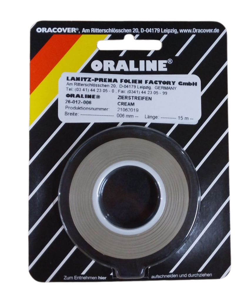 ORALINE Zierstreifen Cream 6mm