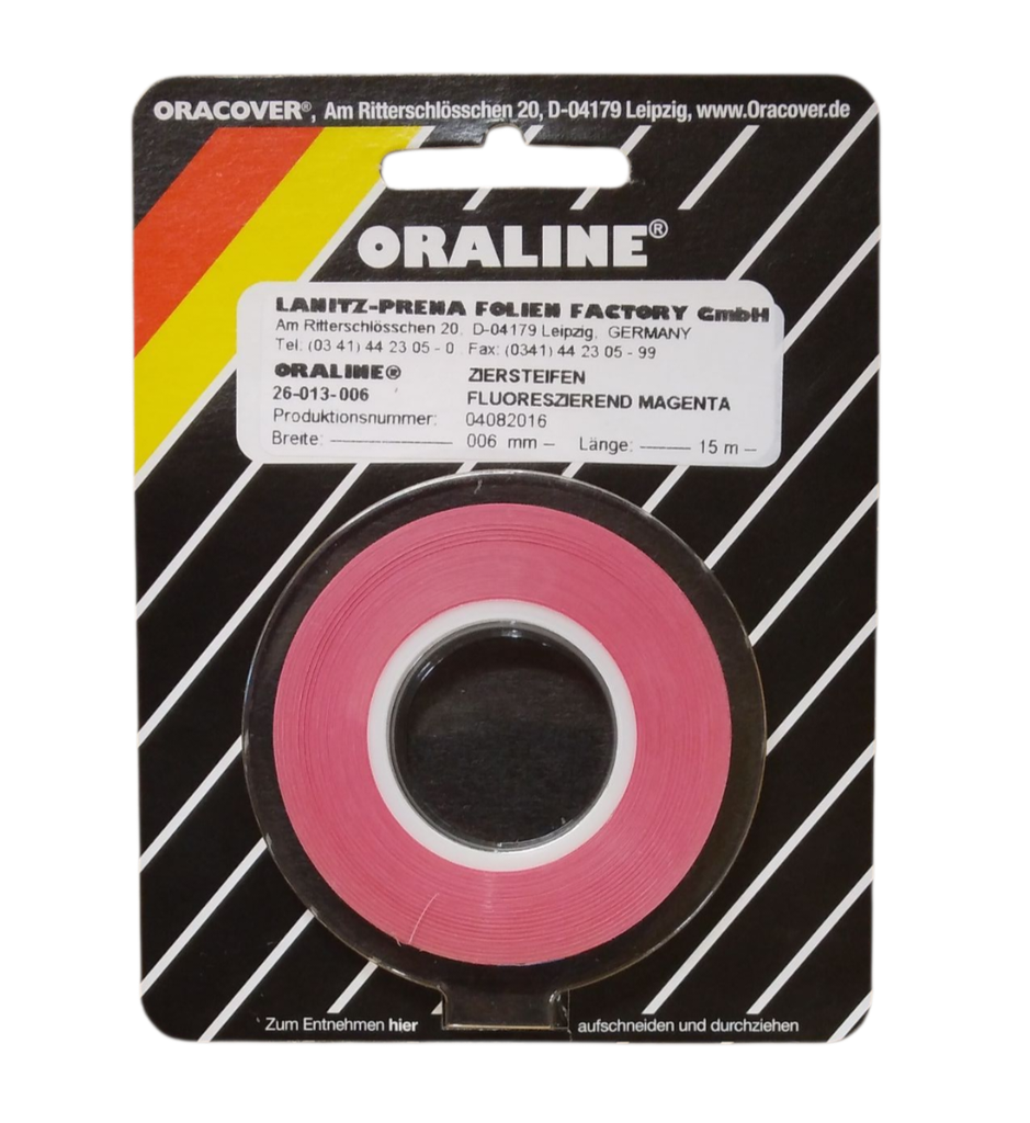 ORALINE Zierstreifen Magenta fluoreszierend 2mm