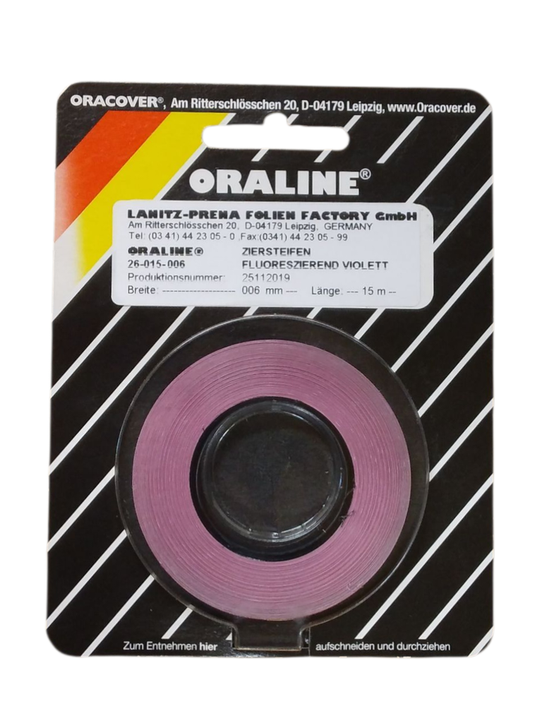 ORALINE Zierstreifen Violett fluoreszierend 2mm
