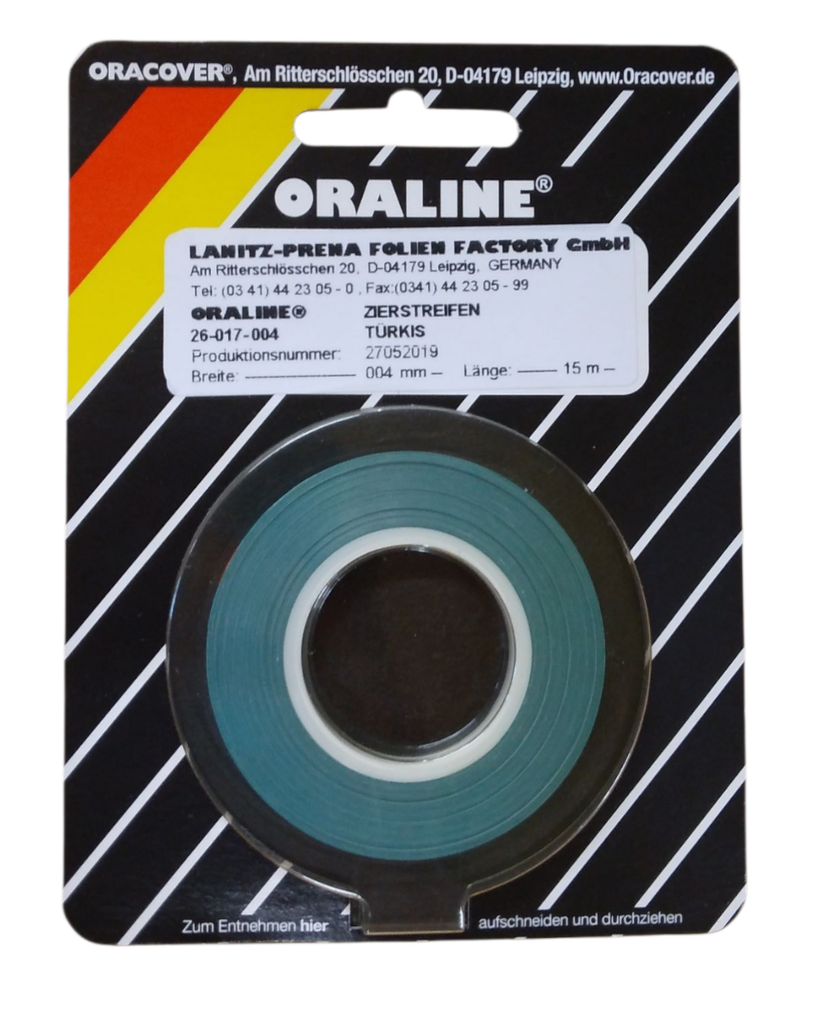ORALINE Zierstreifen Türkis 2mm