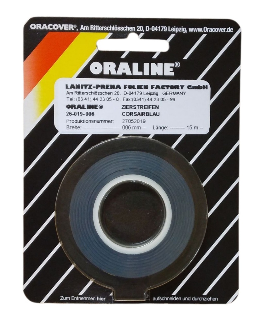 ORALINE Zierstreifen Corsairblau 2mm