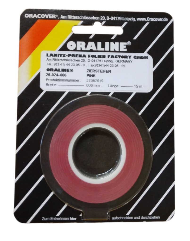 ORALINE Zierstreifen Pink 6mm