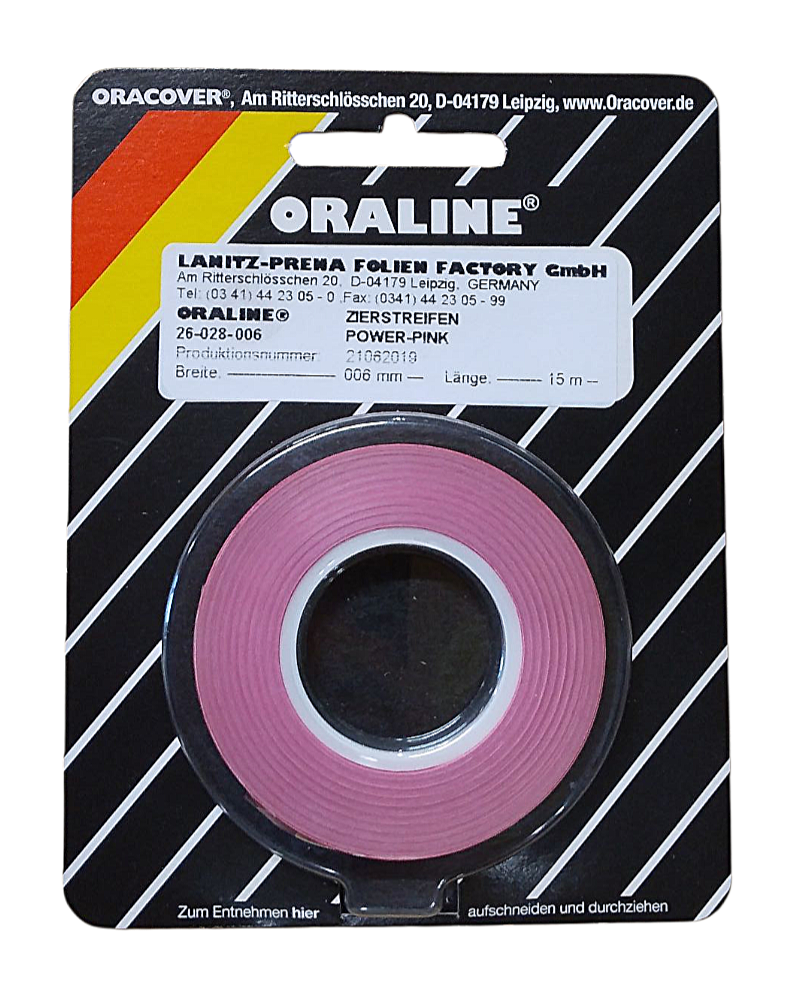 ORALINE Zierstreifen Power-Pink 4mm