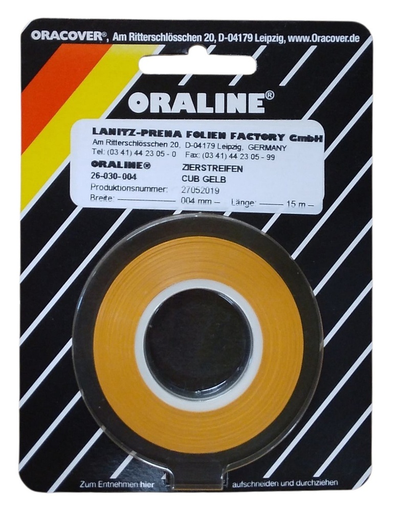 ORALINE Zierstreifen Cub Gelb 2mm