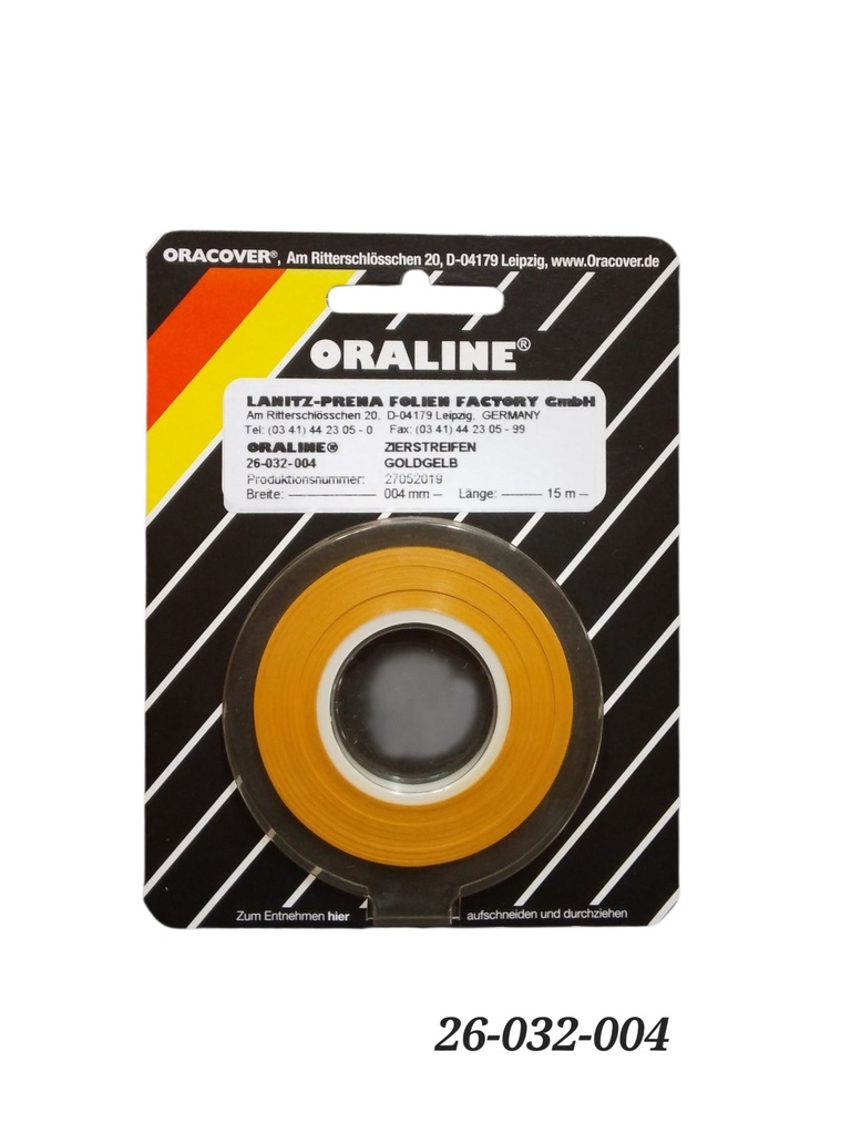 ORALINE Zierstreifen Goldgelb 4mm