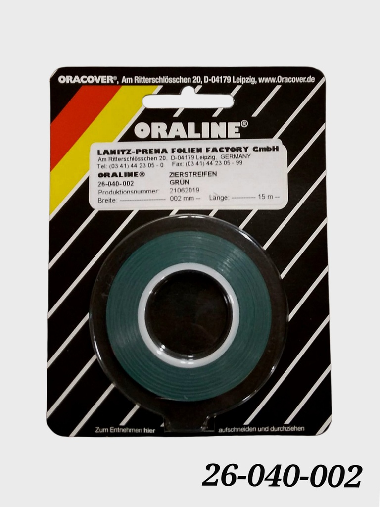 ORALINE Zierstreifen Grün 2mm