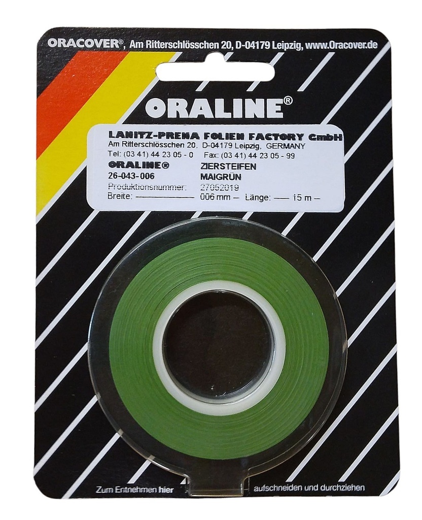 ORALINE Zierstreifen Maigrün 2mm